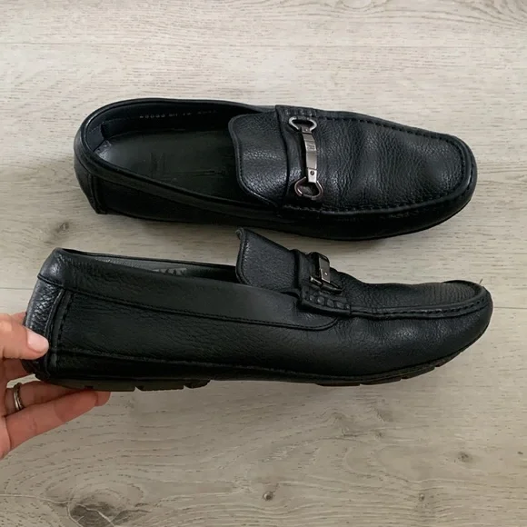 Moreschi Shoes Moreschi Nassau Deerskin Driving Loafers Black
